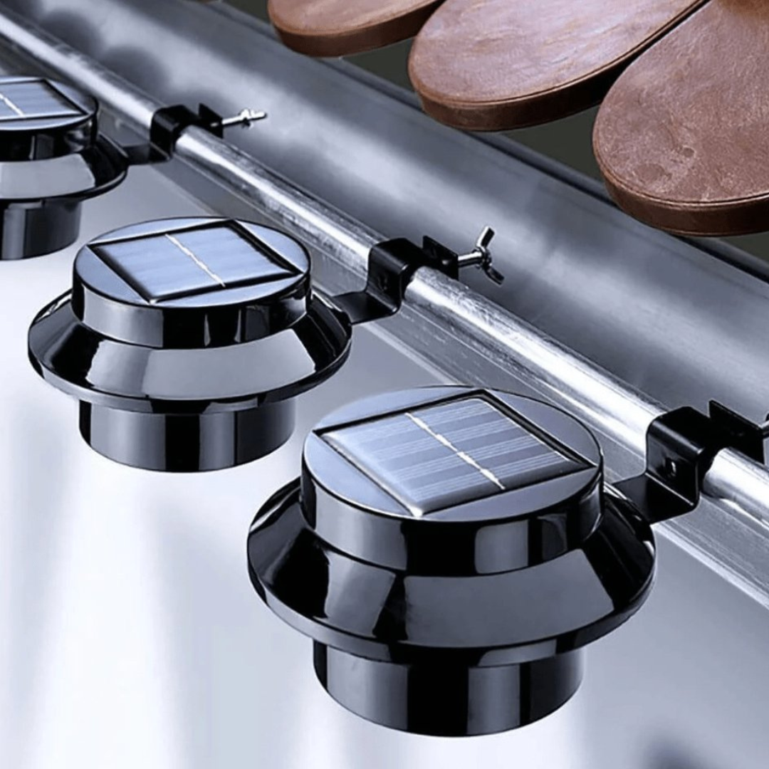 Solar Gutter Lights Set of 2 – Outdoor Solar Lights for Garden Illumination