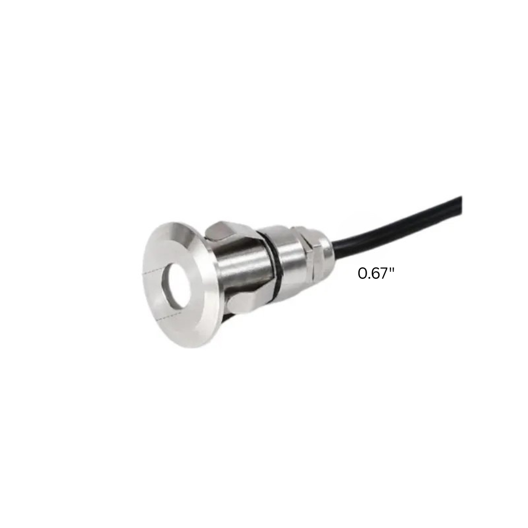Outdoor Recessed Deck Light Stainless Steel IP68 Warm White