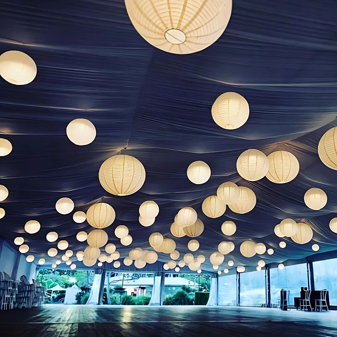 Hanging Paper Lanterns – Elegant Rice Paper Lantern Lights for Events