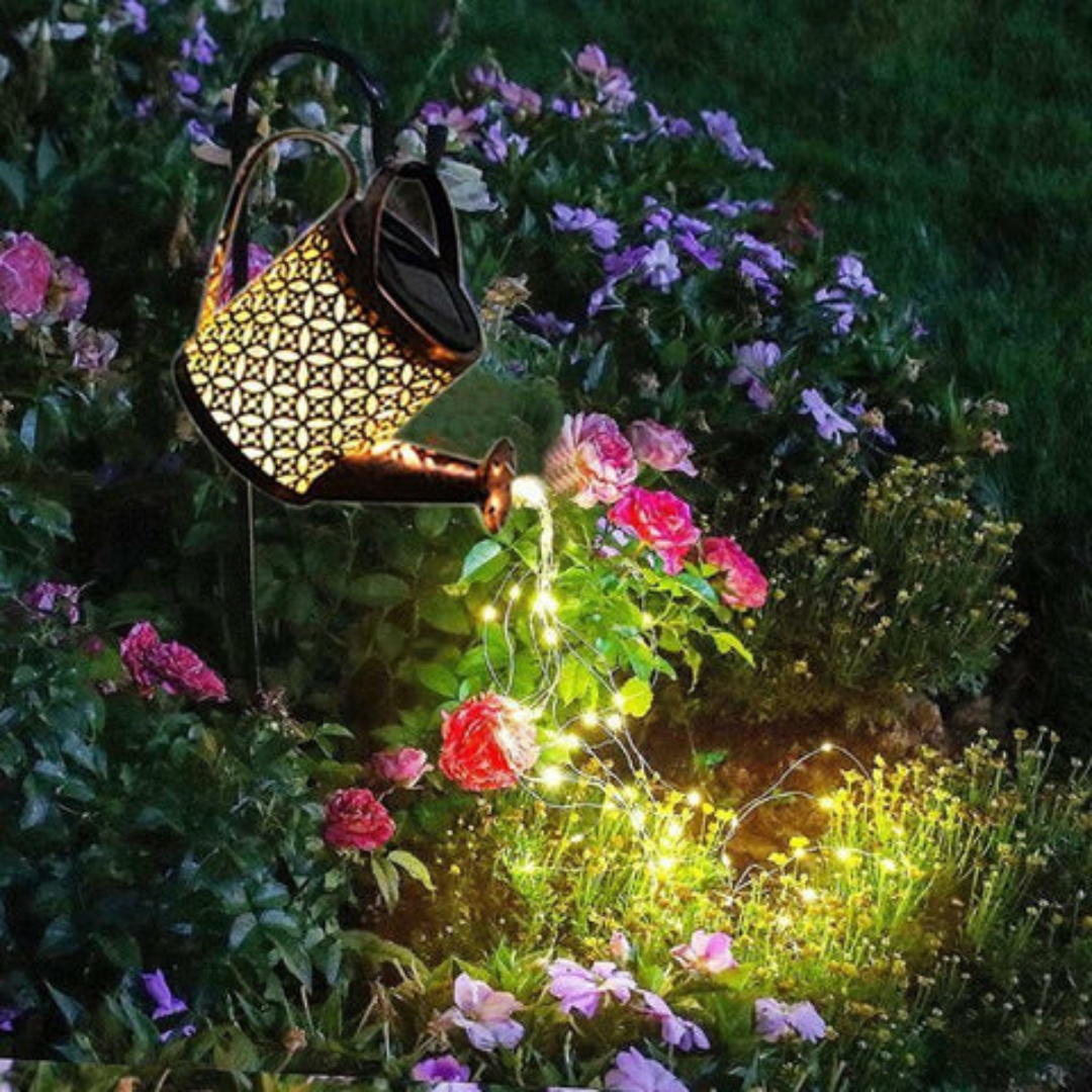 Solar Garden Lamp – Star-Shaped, Warm White, Auto On/Off