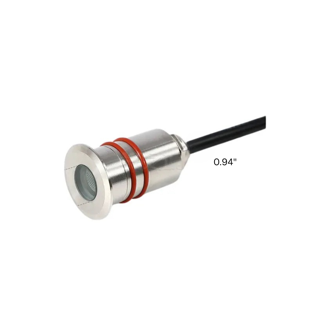Outdoor Recessed Deck Light Stainless Steel IP68 Warm White