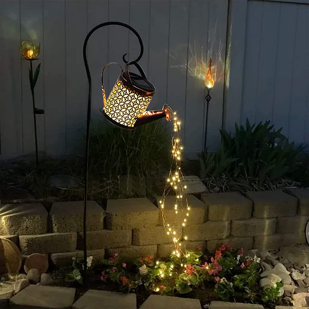 Solar Garden Lamp – Star-Shaped, Warm White, Auto On/Off