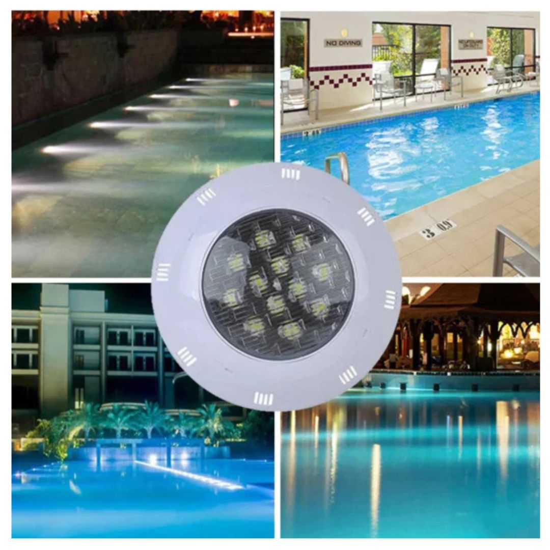 RGB LED Pool Light Waterproof 36W IP68 7 Colors 360 Beads