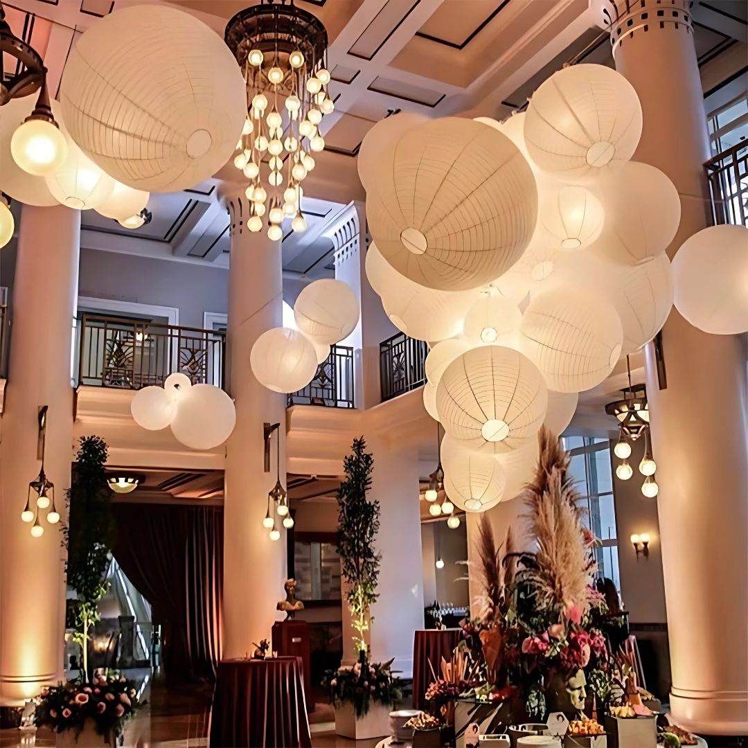 Hanging Paper Lanterns – Elegant Rice Paper Lantern Lights for Events