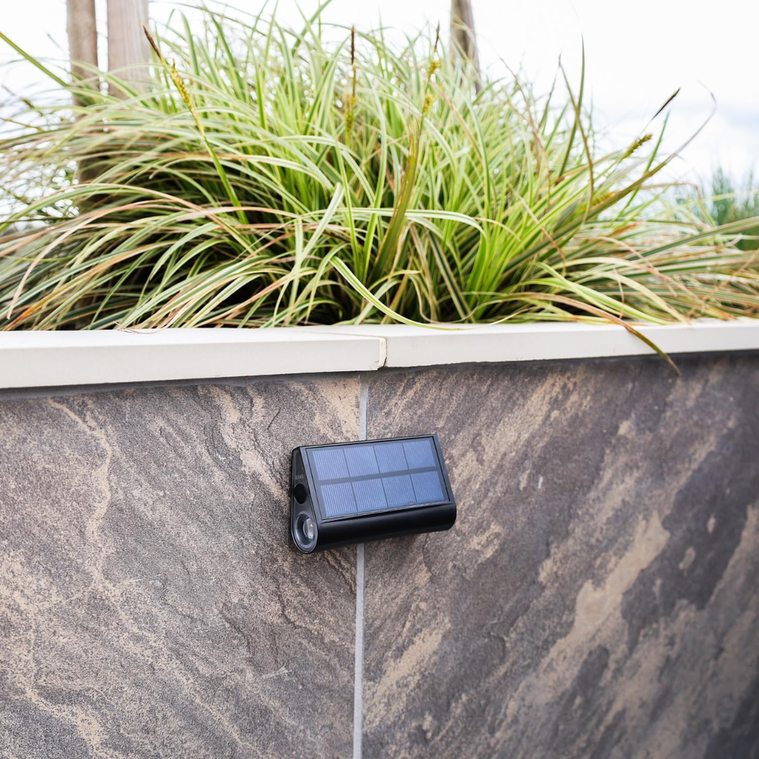 Solar Step Lights Outdoor LED Dual Beam IP54 Wall Mount 3 Pack