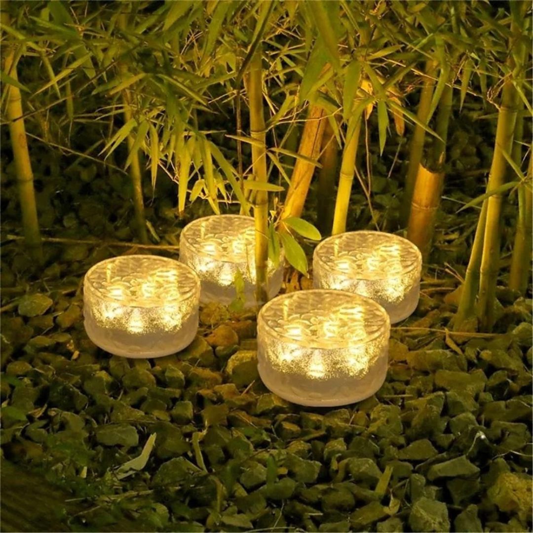 Solar Ice Brick Light Outdoor LED Waterproof Garden Lamp