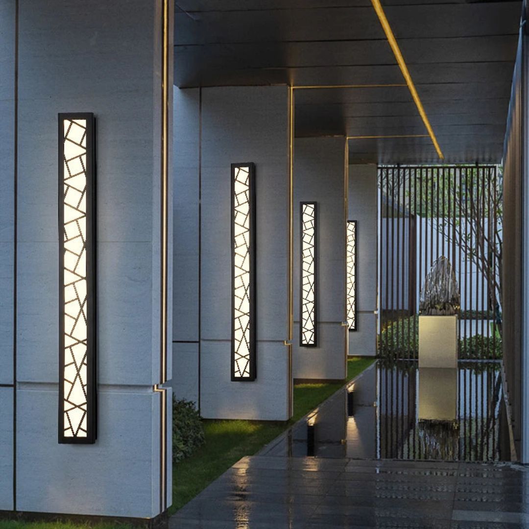 Waterproof Modern Outdoor Wall Sconce with Dimmable LED Lighting