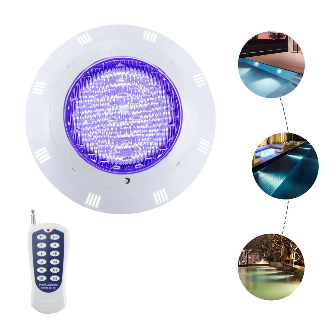 RGB LED Pool Light Waterproof 36W IP68 7 Colors 360 Beads