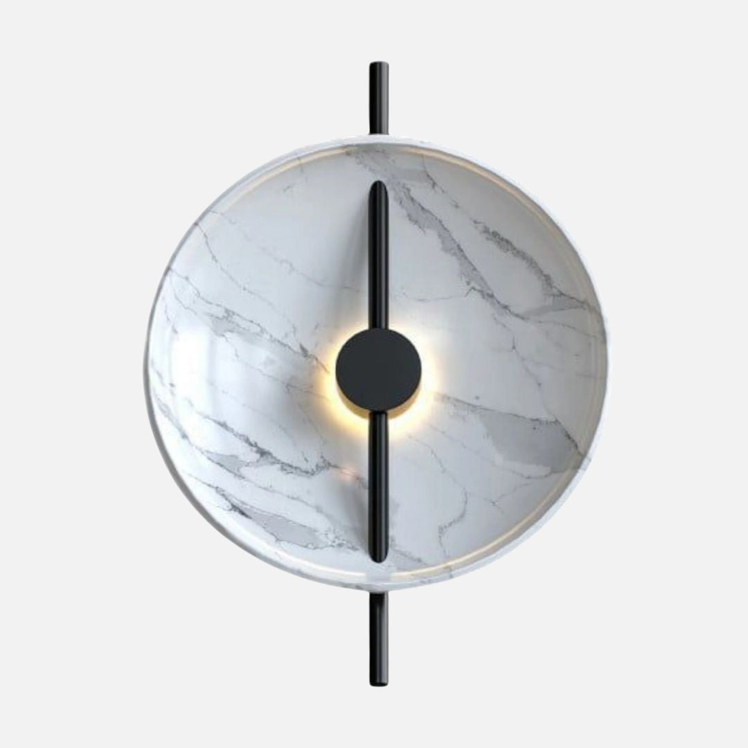 Acrylic Round LED Wall Sconce - 18.9in Height, Modern Wall Lamp for Home Decor