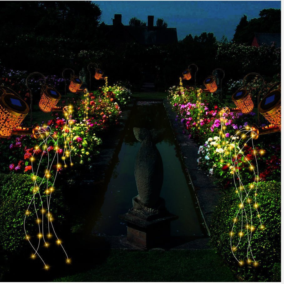 Solar Garden Lamp – Star-Shaped, Warm White, Auto On/Off