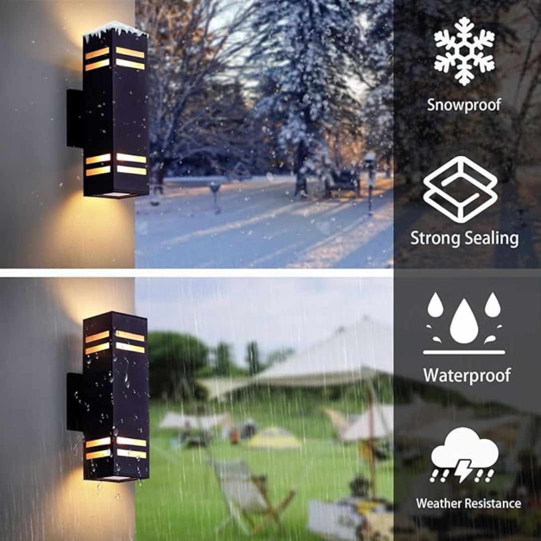 Outdoor Wall Sconce Light IP65 Bronze Aluminum Modern