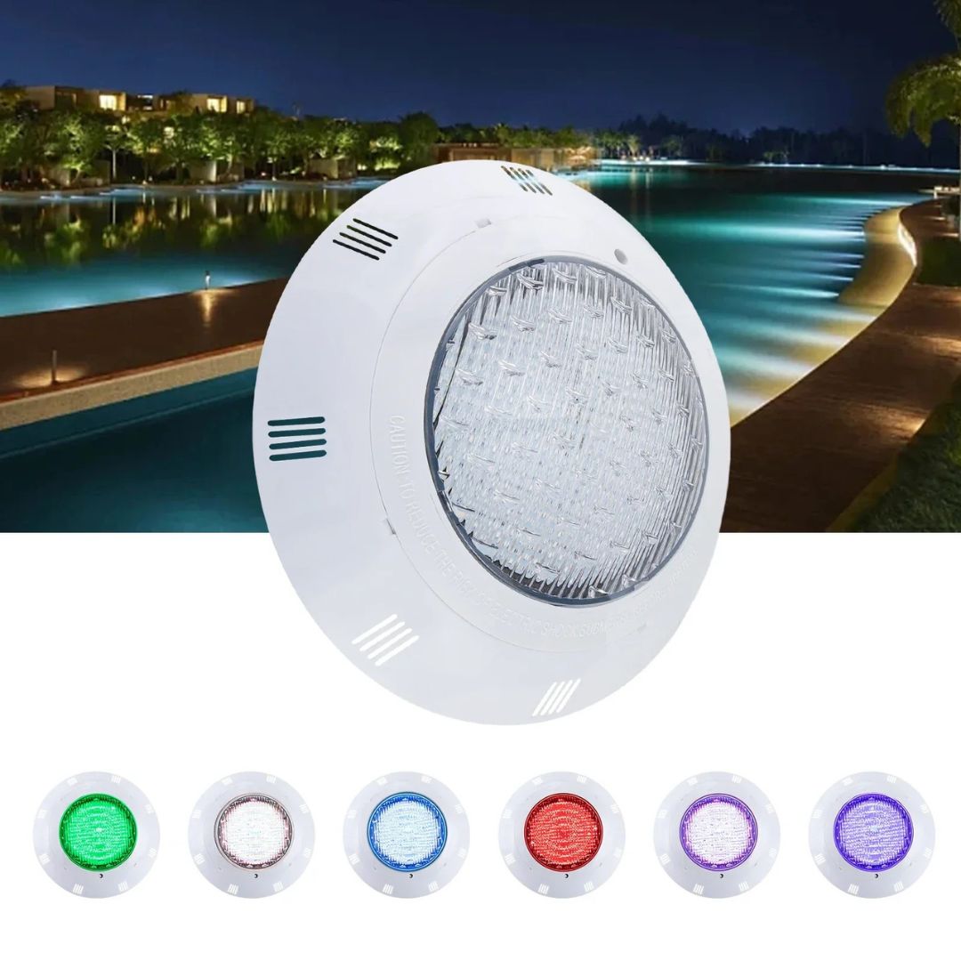RGB LED Pool Light Waterproof 36W IP68 7 Colors 360 Beads