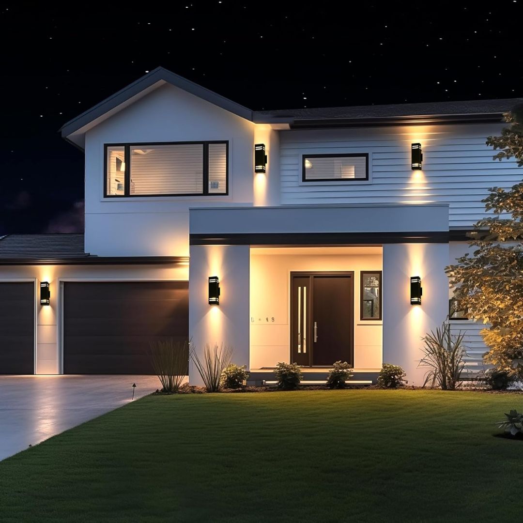 Outdoor Wall Sconce Light IP65 Bronze Aluminum Modern
