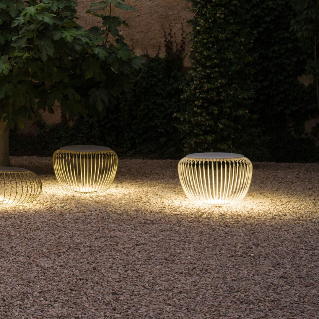 Outdoor LED Floor Lamp Stainless Steel Sand Ash IP65