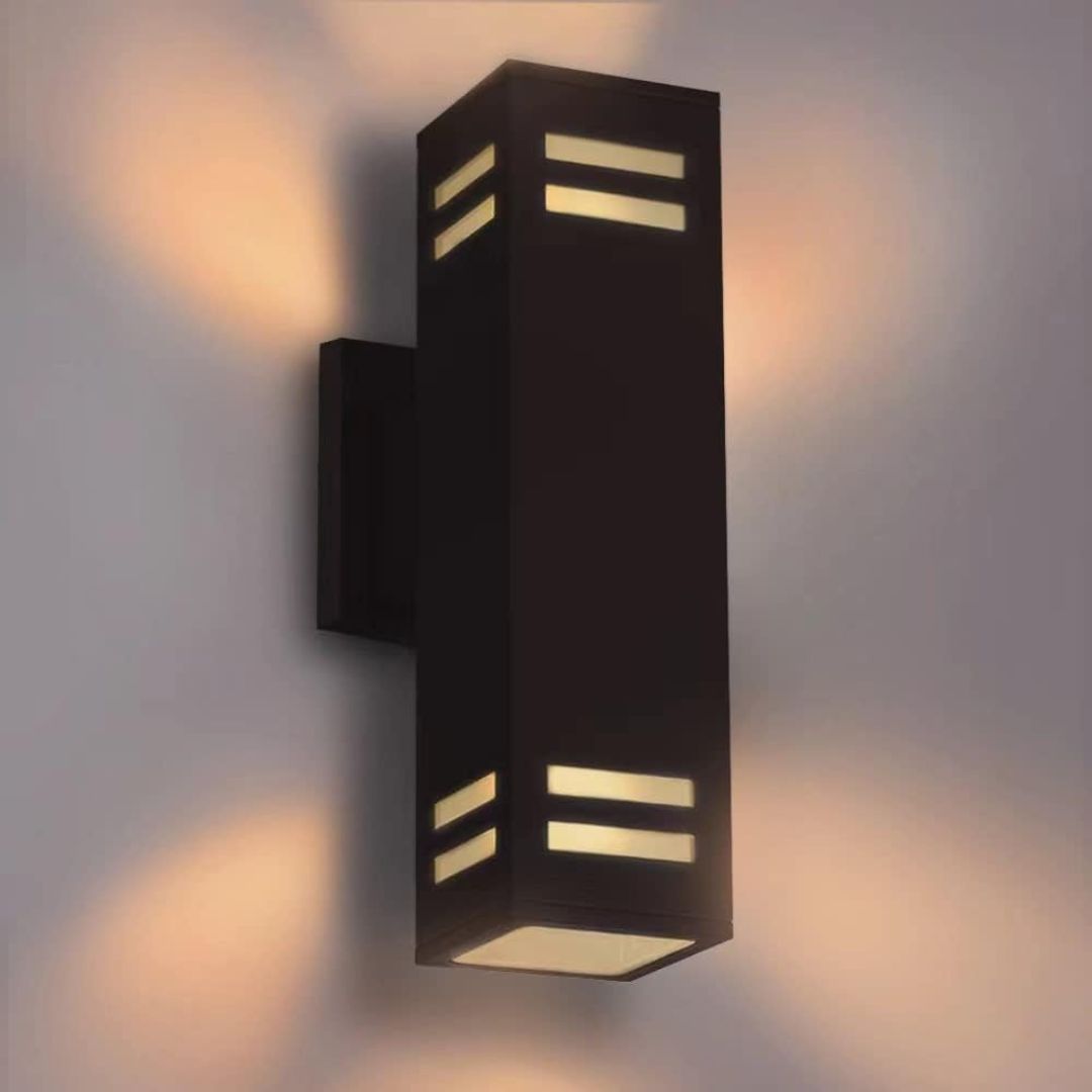 Outdoor Wall Sconce Light IP65 Bronze Aluminum Modern