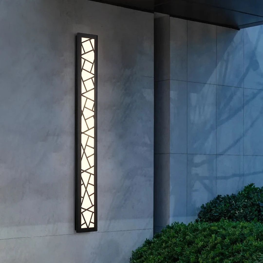 Waterproof Modern Outdoor Wall Sconce with Dimmable LED Lighting