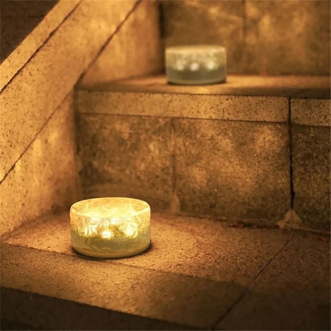 Solar Ice Brick Light Outdoor LED Waterproof Garden Lamp