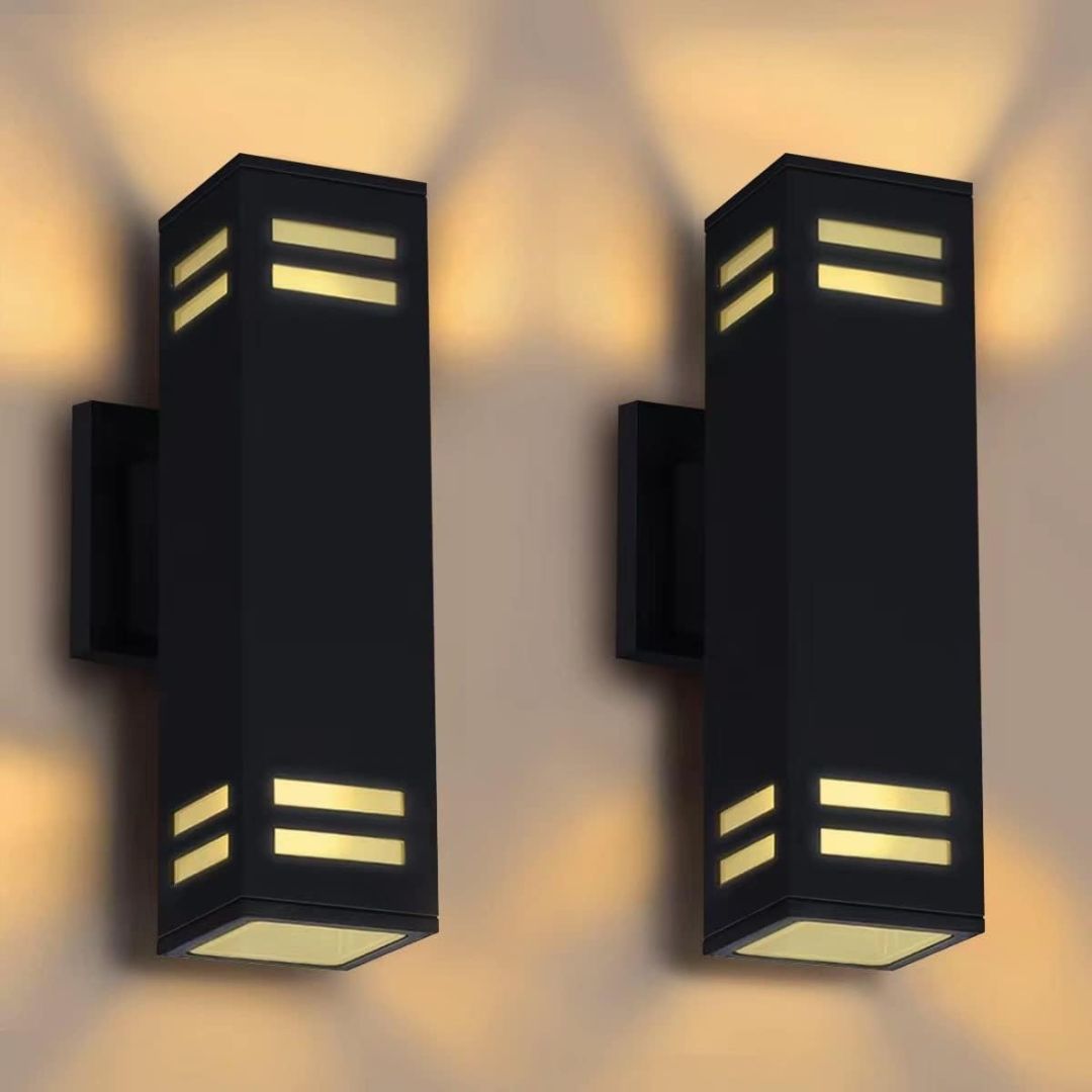 Outdoor Wall Sconce Light IP65 Bronze Aluminum Modern