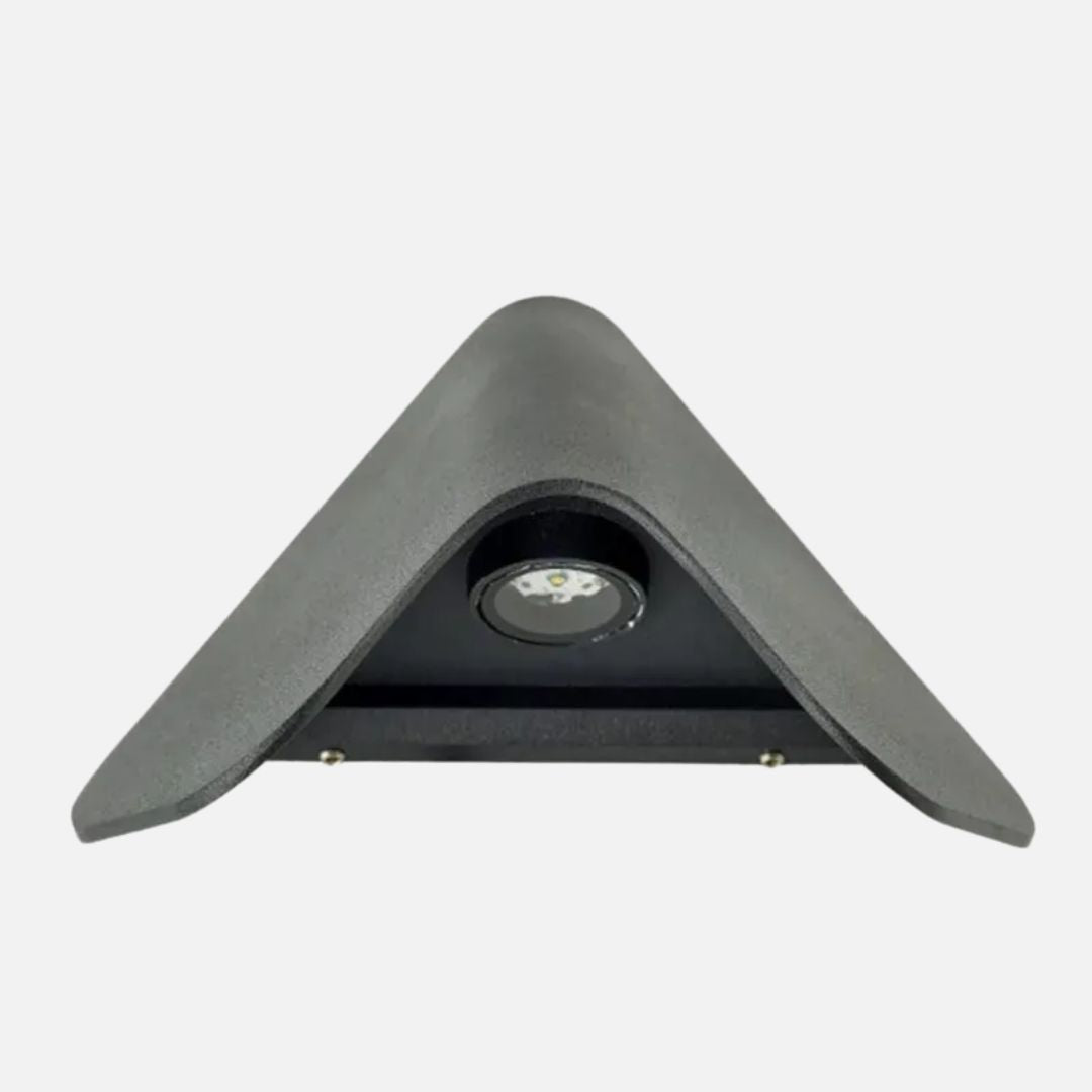 Outdoor Wall Light Black V Shape Aluminium 3000K LED IP54