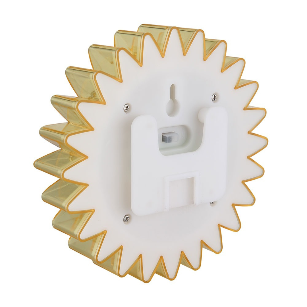 LED Solar Garden Light Sunflower Yellow Black Outdoor