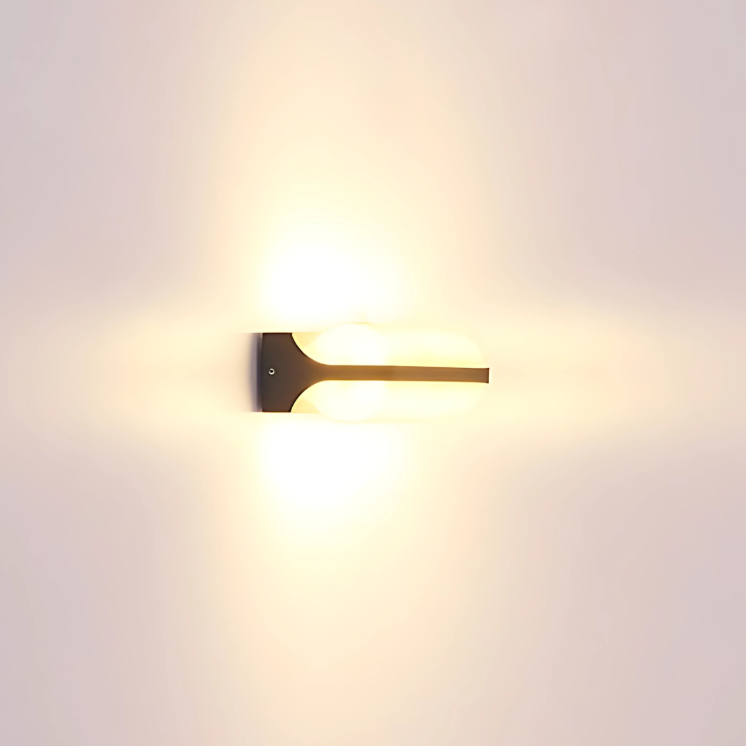 LED Outdoor Wall Light Up Down IP54 3000K Opal Anthracite