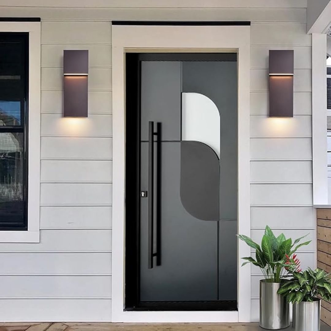 LED Outdoor Wall Sconce 17W Modern Waterproof Light Textured Black