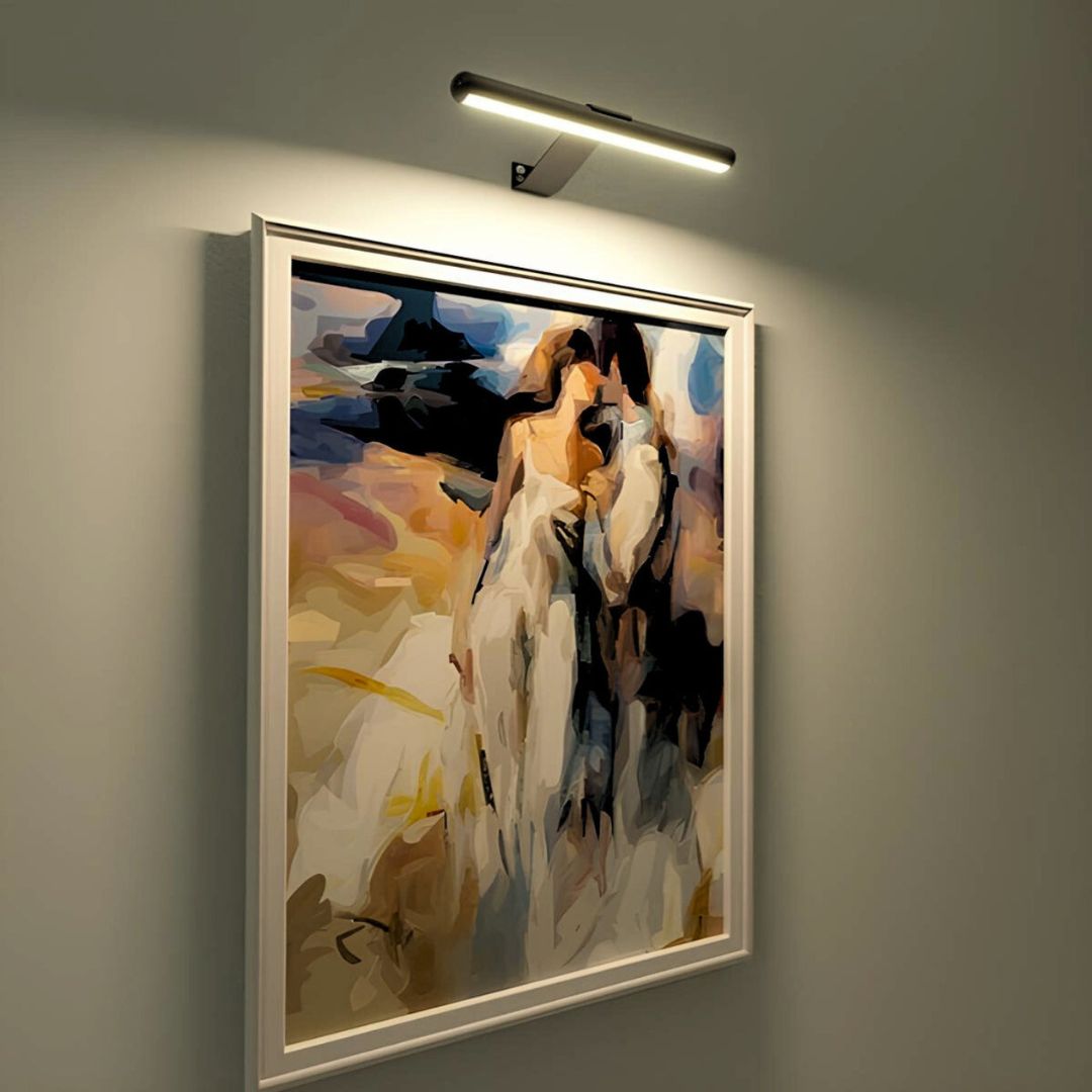 Wireless Art Wall Lamp – Adjustable Colors, Rechargeable, Remote