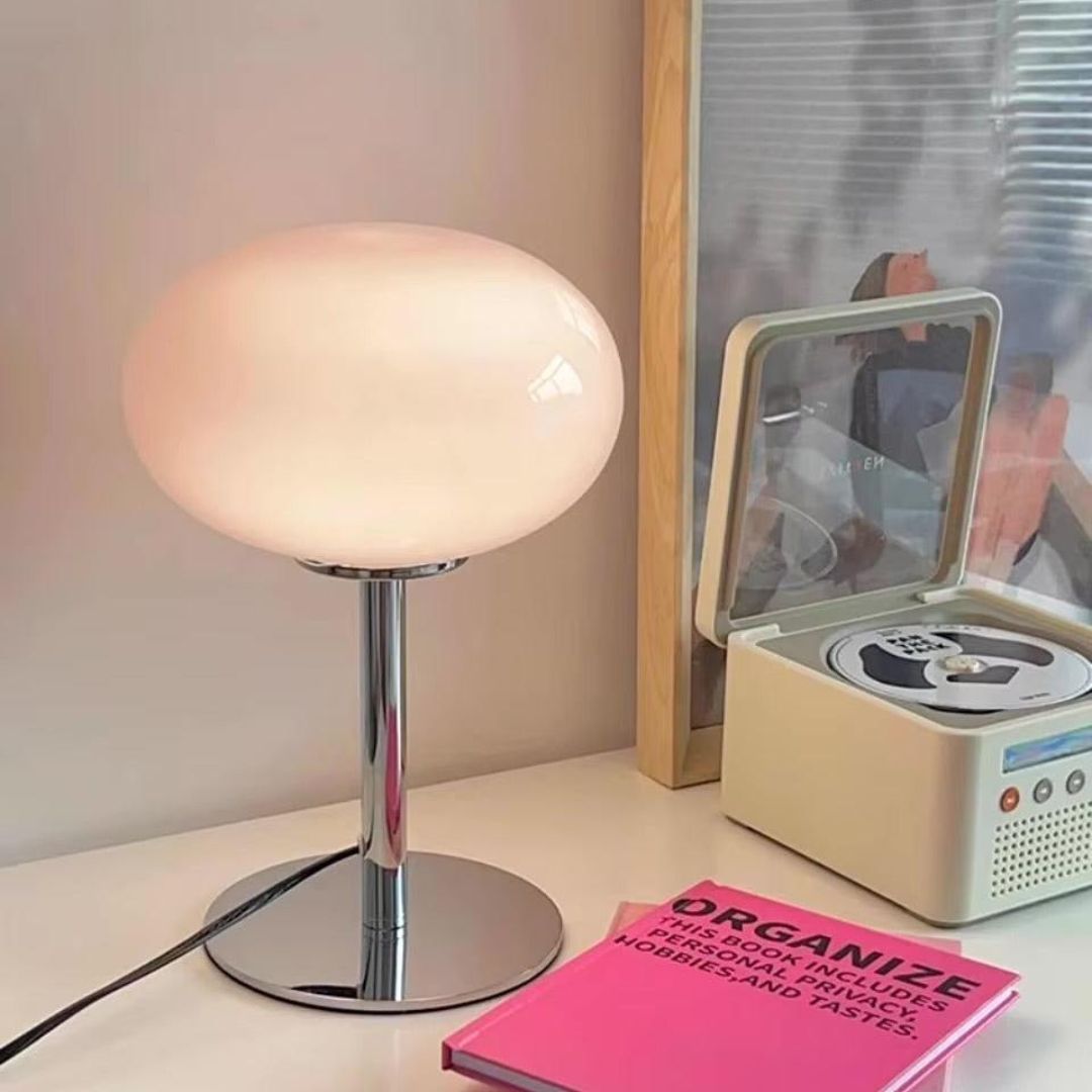 Dimmable Table Lamp – Adjustable Modes, 20cm Round