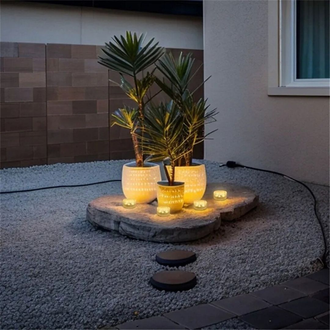 Solar Ice Brick Light Outdoor LED Waterproof Garden Lamp