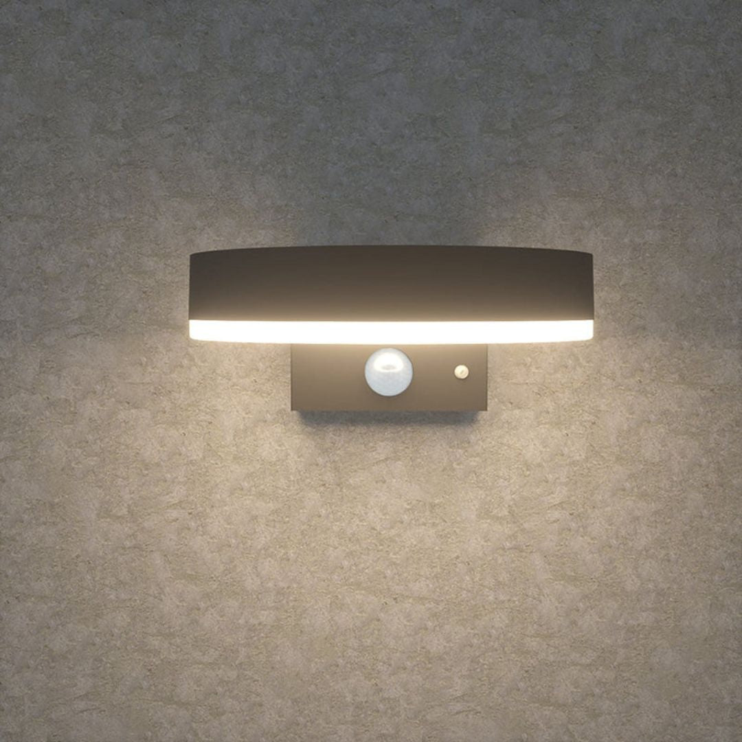 Solar Wall Light with Motion Sensor 300 Lumens Anthracite Grey