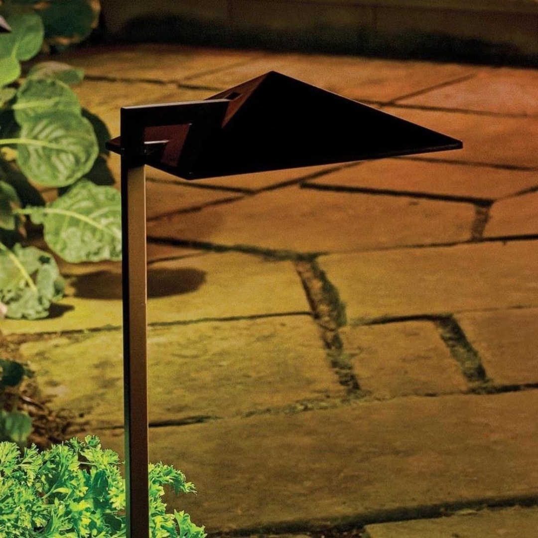 Outdoor LED Path Light Aluminum 12V 150 Lumens Satin Black