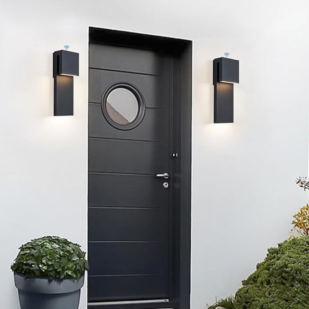 LED Outdoor Wall Sconce 17W Modern Waterproof Light Textured Black