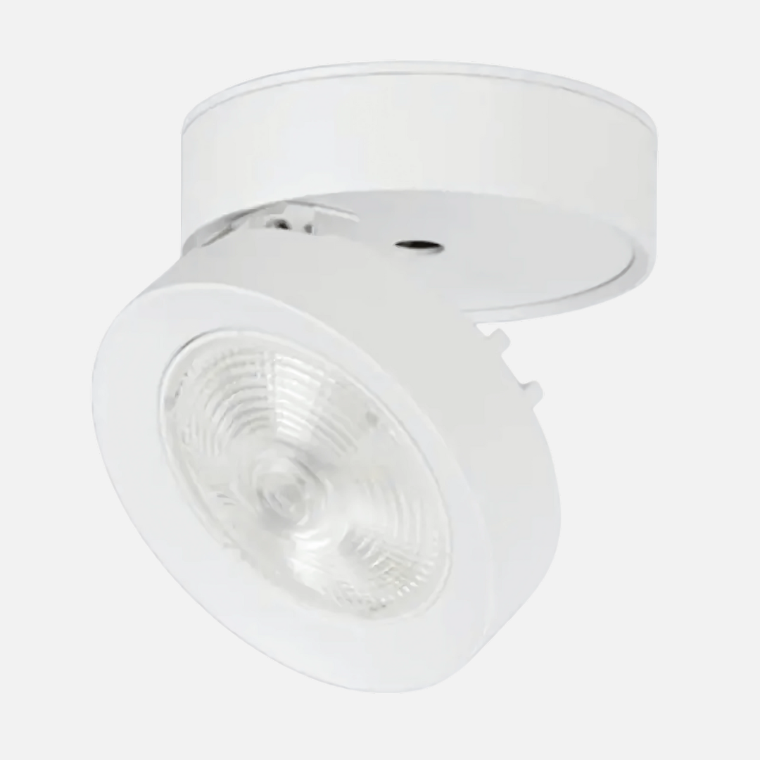 Outdoor Wall Light 12W LED IP65 Round Black Aluminium Adjustable
