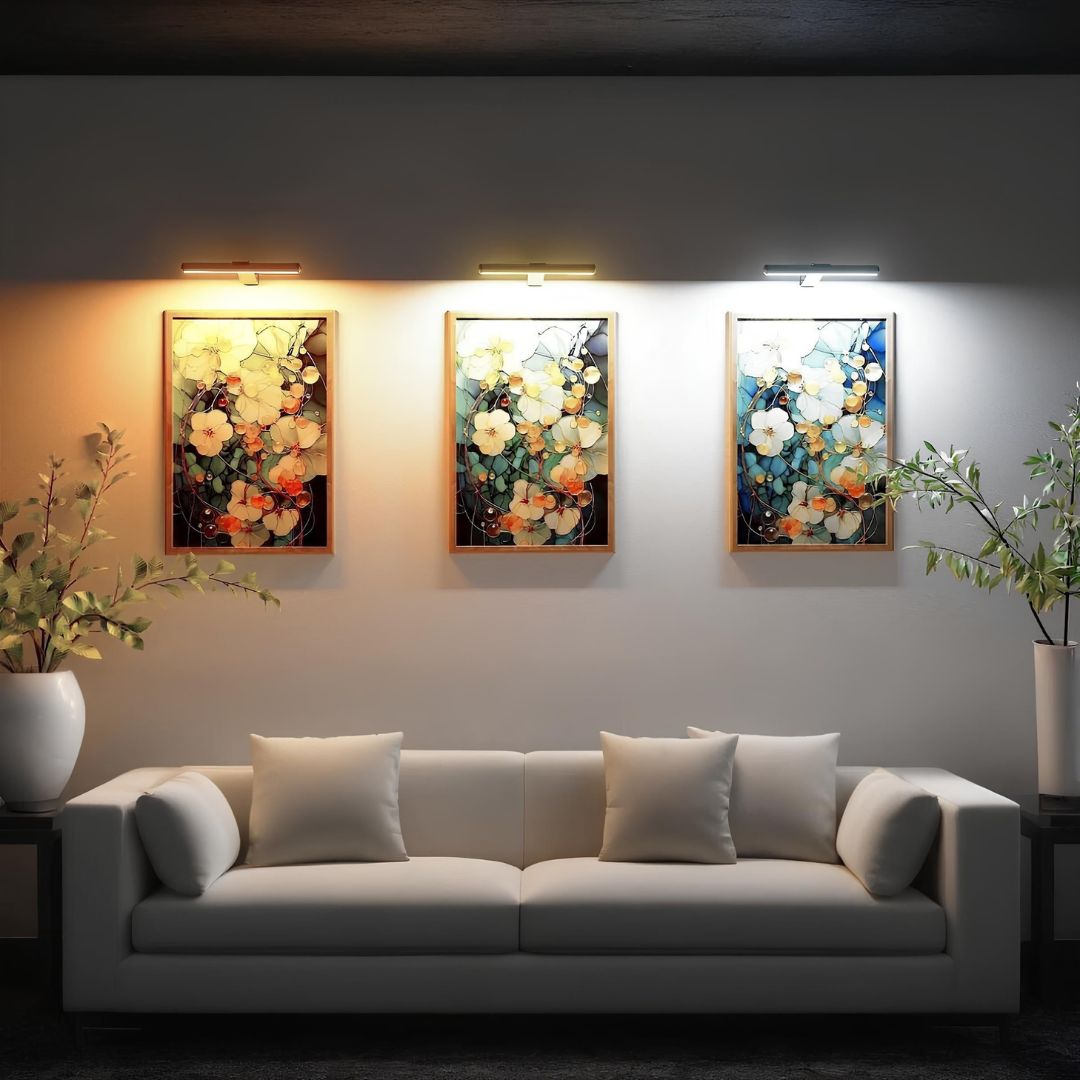 Wireless Art Wall Lamp – Adjustable Colors, Rechargeable, Remote