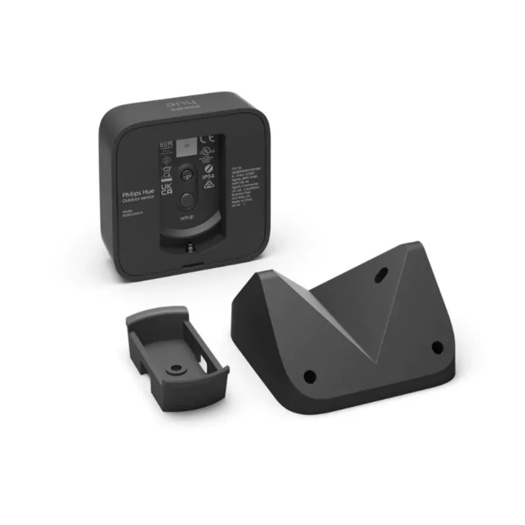 Smart Outdoor Motion Sensor Wireless Waterproof Compact Black