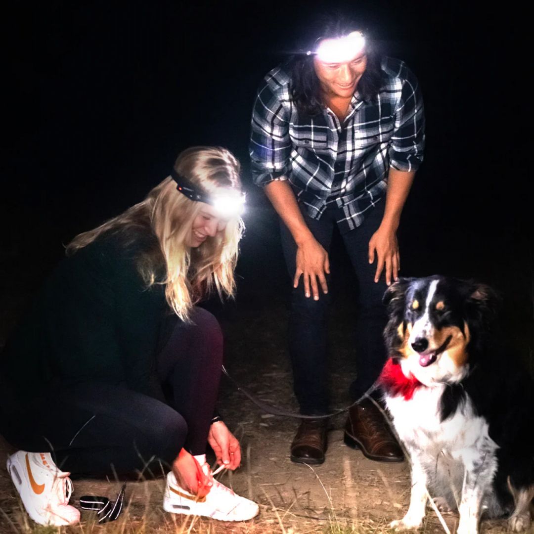 LED Headlamp – Rechargeable, 230° Wide-Angle, Motion Sensor