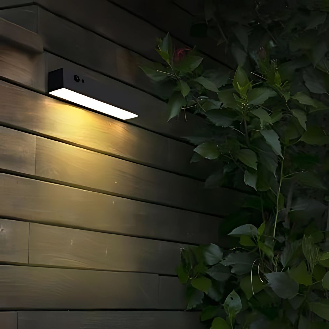 Solar Wall Light Motion Sensor Outdoor LED Anthracite Plastic