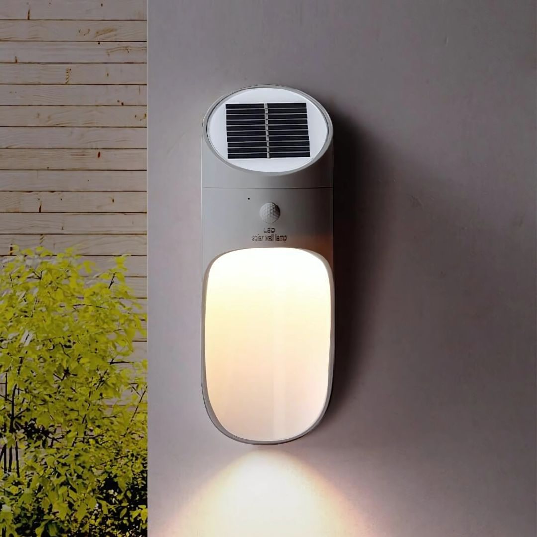 Solar Powered LED Wall Light Outdoor Waterproof Motion Sensor