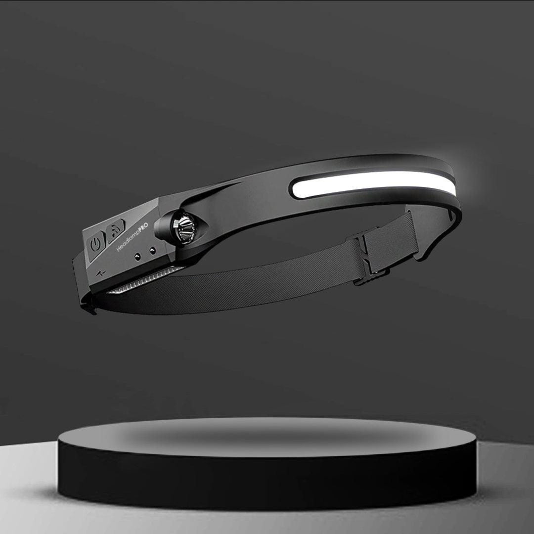 LED Headlamp – Rechargeable, 230° Wide-Angle, Motion Sensor