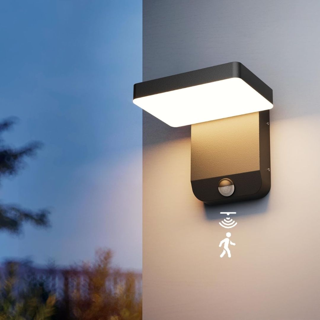 Solar-Powered Outdoor Wall Light with Motion Sensor – Modern Design, Cordless