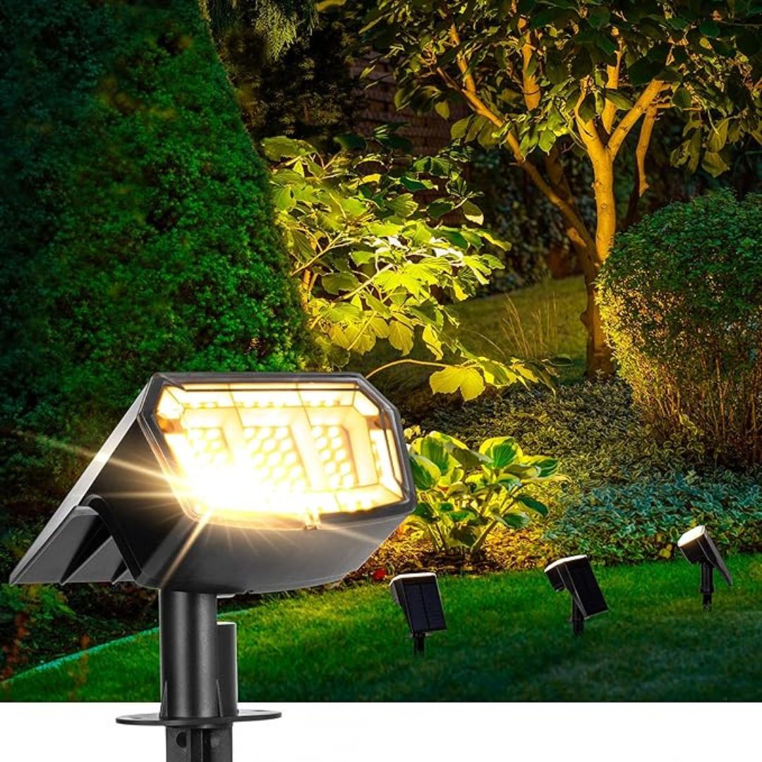 Solar Spot Lights Outdoor Waterproof Cool White LED IP65