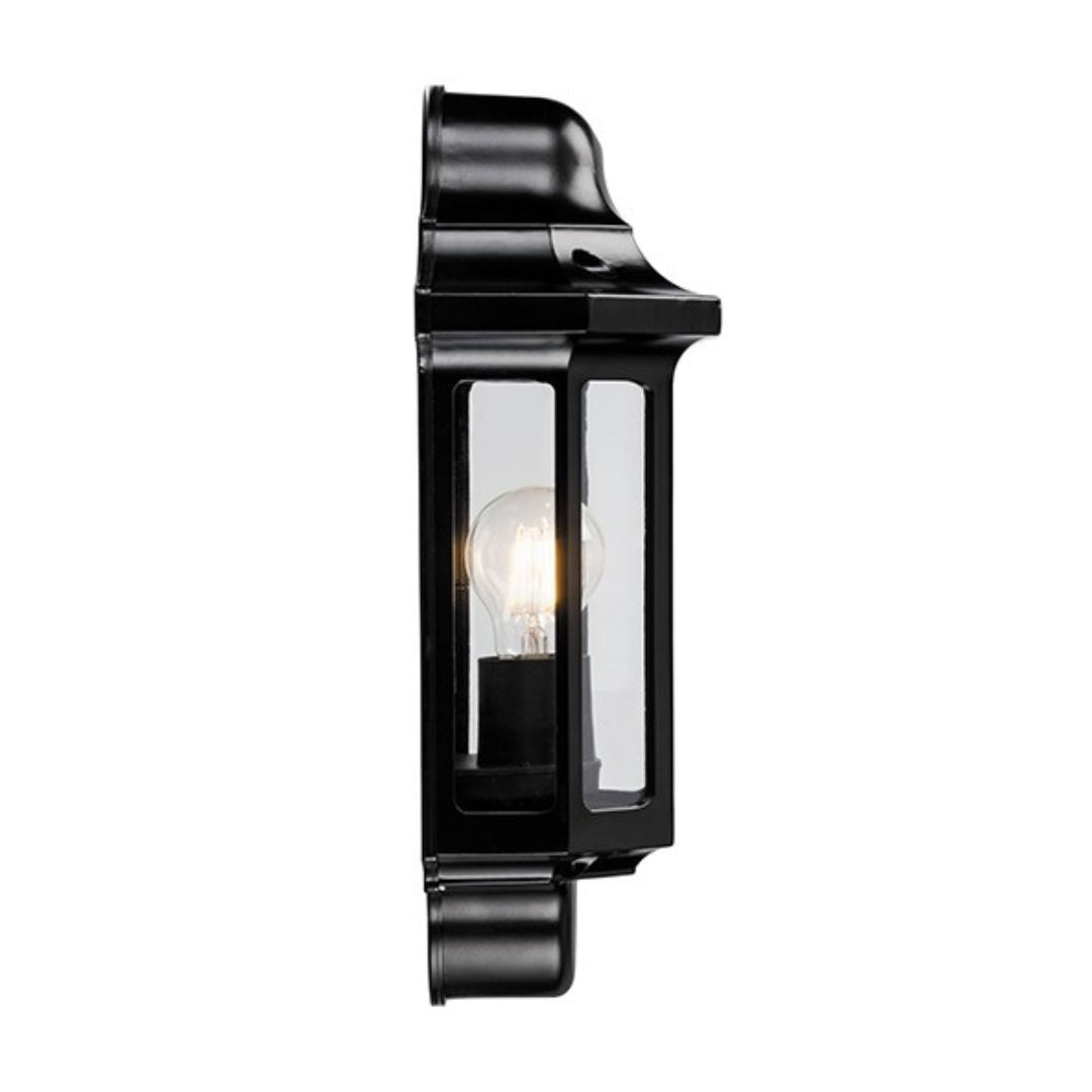 Traditional Outdoor Wall Lantern Light Black IP44 E27 240V 60W