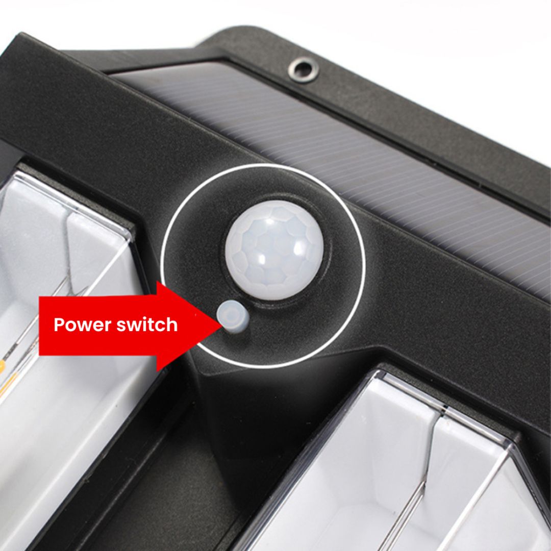 Solar Wall Light Outdoor with Motion Sensor and 3 Lighting Modes