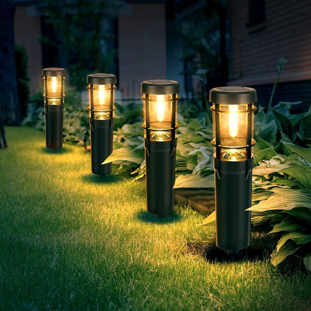 Solar Pathway Lights – Waterproof, 14h, Auto On/Off