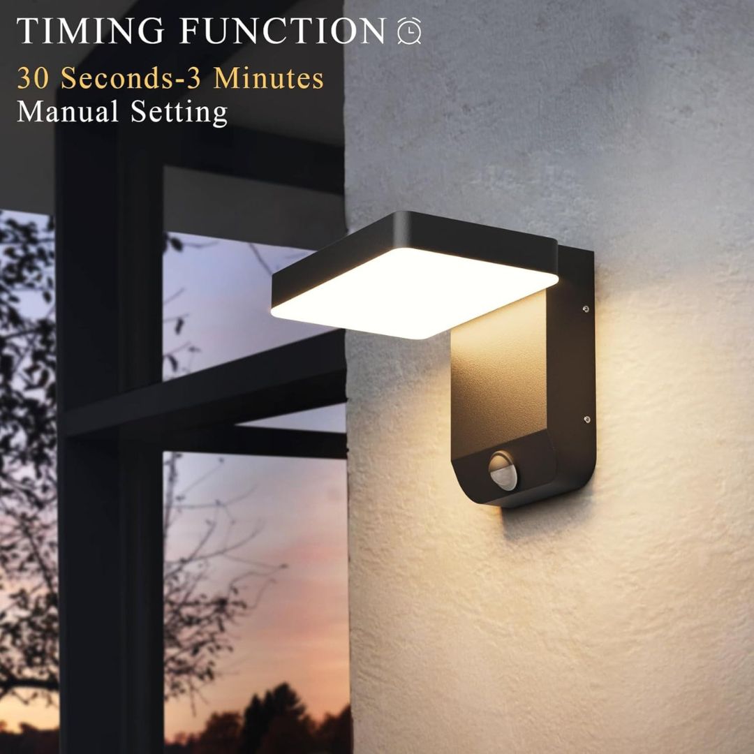 Solar-Powered Outdoor Wall Light with Motion Sensor – Modern Design, Cordless