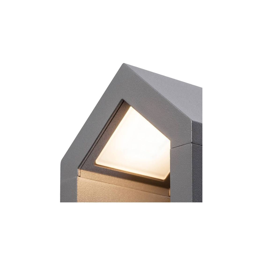 Outdoor Wall Light 8W 3000K IP54 Aluminium Anthracite 240V LED