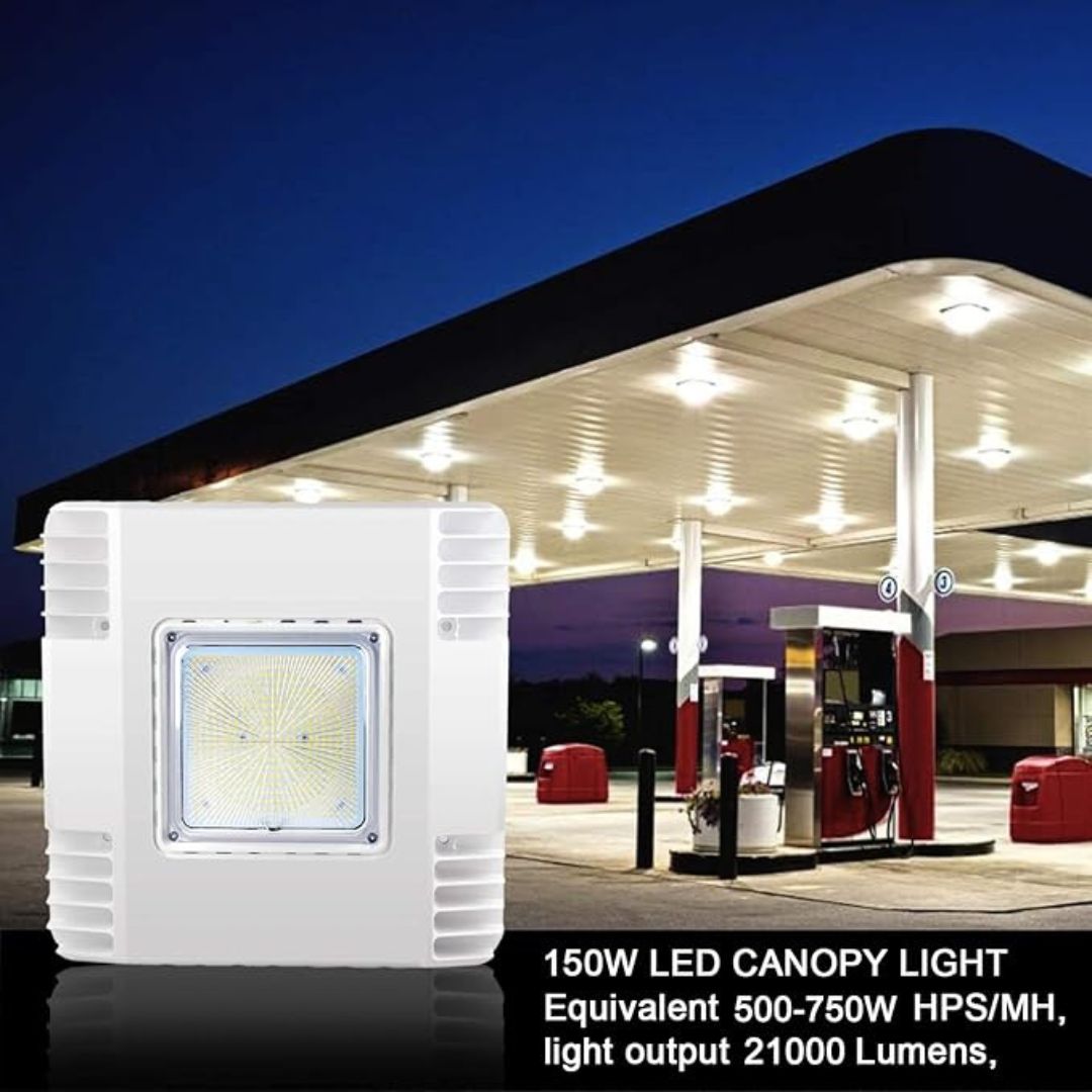 150W LED Canopy Light Outdoor Waterproof 5700K Ceiling Mount Fixture
