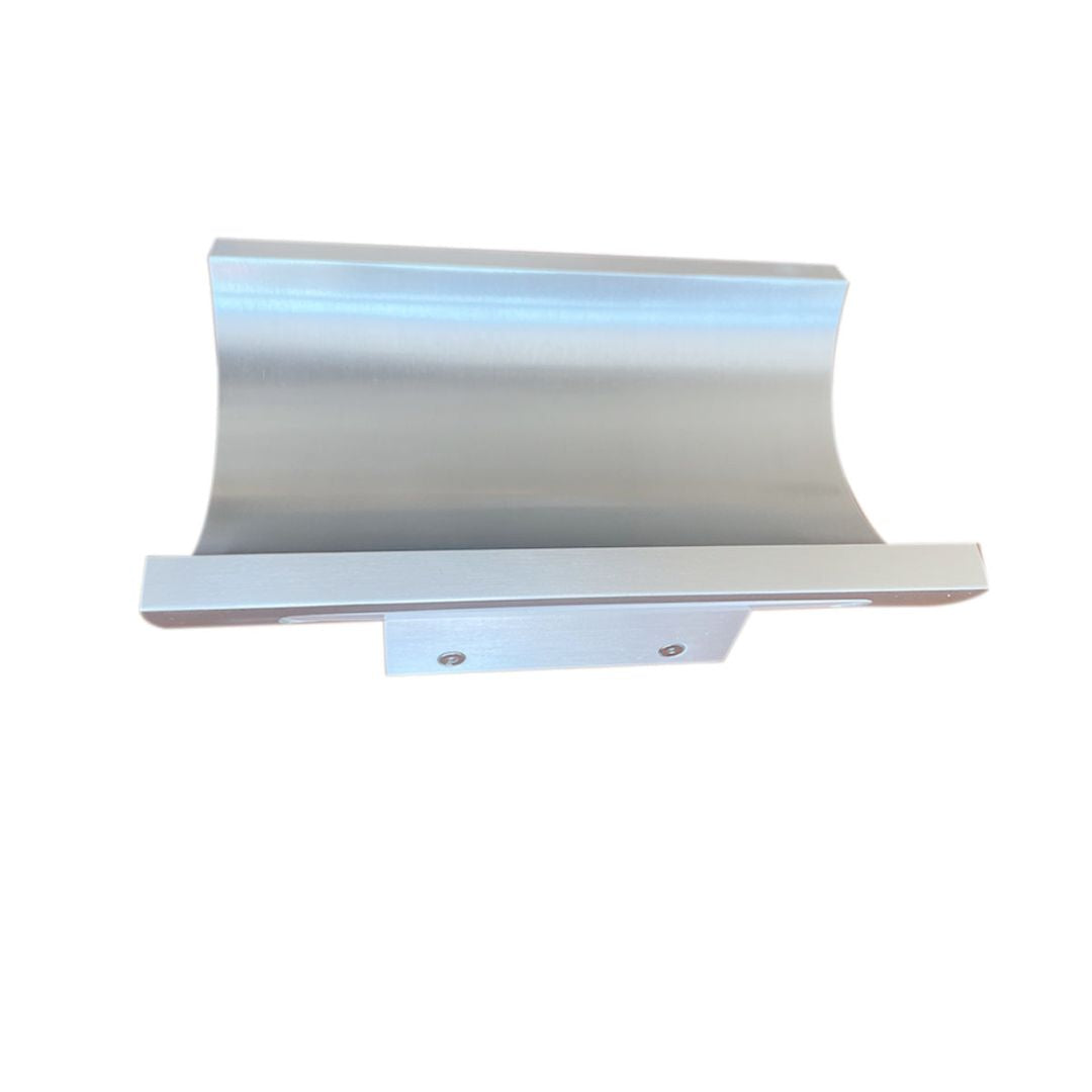 LED Outdoor Wall Sconce Light Satin Aluminum 5in 2-Light Dimmable