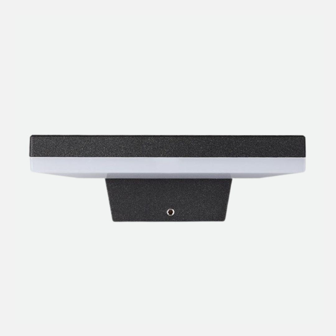 Outdoor Waterproof LED Wall Light in Black Aluminum – 12W IP Rated