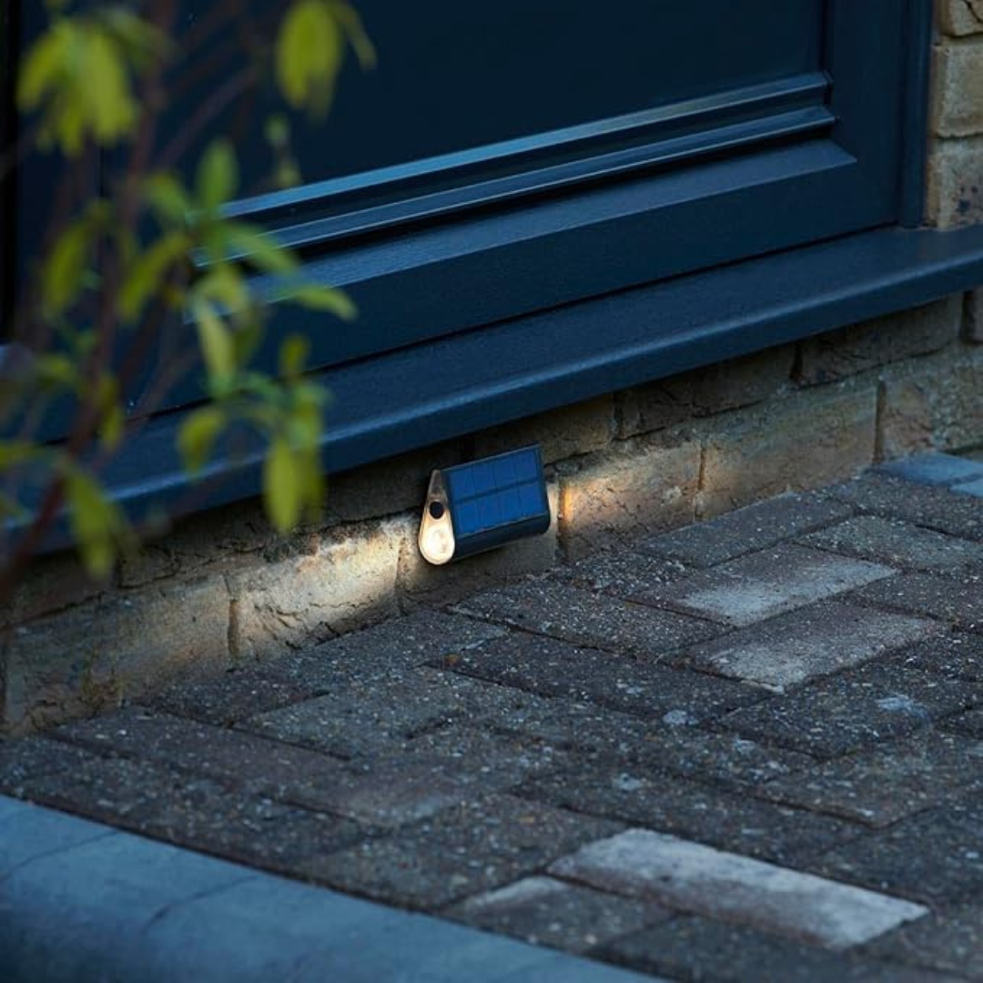 Solar Step Lights Outdoor LED Dual Beam IP54 Wall Mount 3 Pack